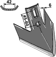 Kverneland/Fraugde turboskær 180x6 mm