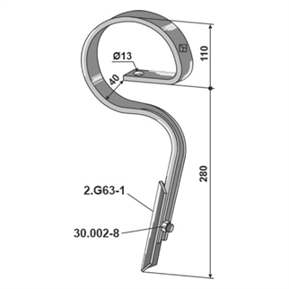 Kongskilde Germinator tand med spids