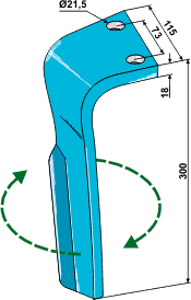 Lemken Zirkon 9 tand højre