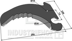 Krone kniv til presser 277761.0 (5 mm)