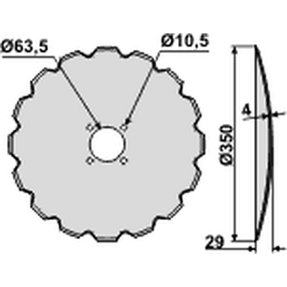 Rabe tallerken 350 mm