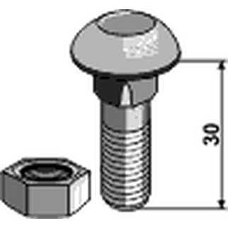Bræddebolt M12x30 (Lemken) 3011805