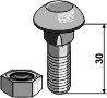 Bræddebolt M12x30 (Lemken)