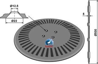 Kverneland Tallerken Ø500x5