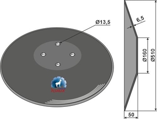 John Deere Tallerken glat Ø510x6,5