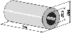 Afstandsstykke 164 mm for aksel Ø50