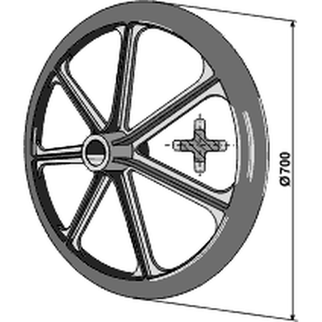 Dalbo pakkerring 700 mm x 32° - Hul Ø50 mm 