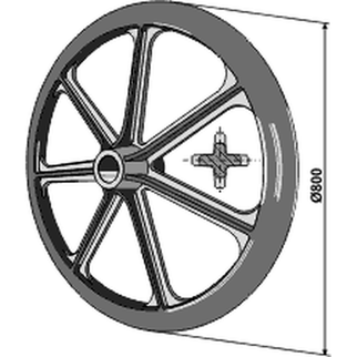 Marsk Stig pakkerring 800 mm x 32° - Hul Ø50 mm 