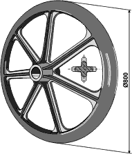 Marsk Stig pakkerring 800 mm x 32° - Hul Ø50 mm