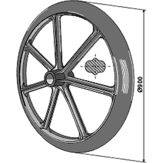 Dalbo pakkerring 900 mm x 38° - Hul Ø60 mm 
