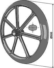 Dalbo pakkerring 900 mm x 38° - Hul Ø60 mm