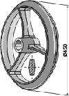 Cambridgering 450 x 68 mm - Navbredde 100 mm - Hul Ø50 mm