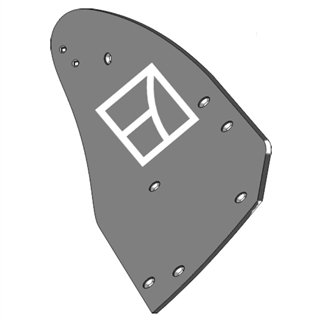 Lemken muldplade CK højre 3441140 3441140