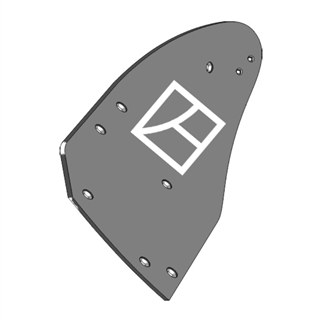 Lemken muldplade CK venstre 3441141 3441141