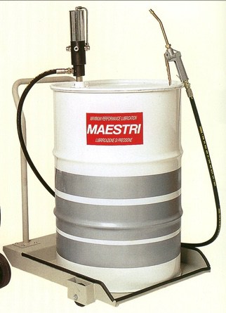 Trykluft smøreapparat for olie - passende for 200 liter