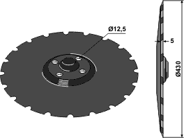 Väderstad Carrier tallerken 430 mm 423787 444687