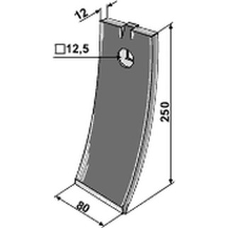 Väderstad Cultus spids  80 mm 452854