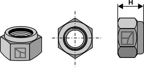 Maschio låsemøtrik M16X1,5 