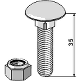 Bræddebolt 10 x 35 