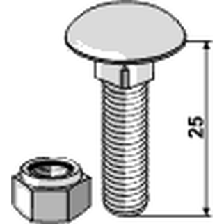 Bræddebolt 8 x 25 