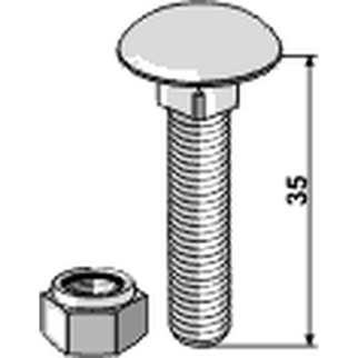 Bræddebolt 8 x 35 