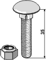 Bræddebolt 8 x 35 