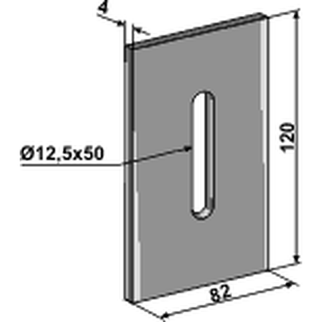 Kverneland/Maletti 82x120 (hul Ø12,5x50) 306631