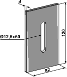 Kverneland/Maletti 82x120 (hul Ø12,5x50) 306631