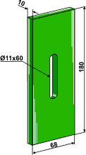 Krone "PUR" 68x180 (hul Ø11x60)