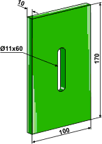 Lely "PUR" 100x170 (hul Ø11x60)