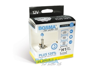 BOSMA PLUS 120 % pære H1 12 volt 55 watt P14,5s