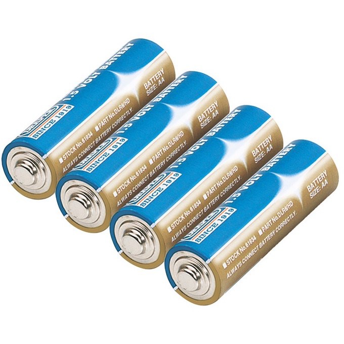Batterier 1.5 volt (AA) 4 stk.