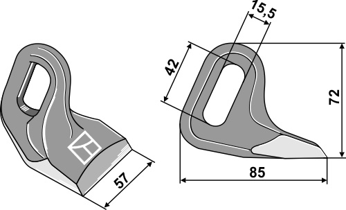 BOMFORD Hammerslagle 57mm 