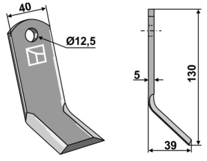 Caroni Y-kniv 130 x 39 mm 