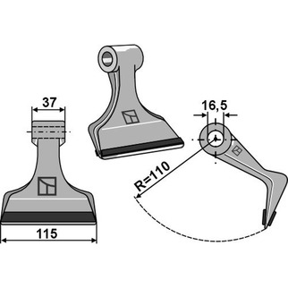 Kuhn hammerslagle - 6061900