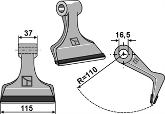 Kuhn hammerslagle - 6061900