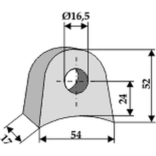 Påsvejsningsholder Ø16,5 