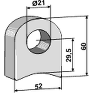 Påsvejsningsholder Ø21,0 