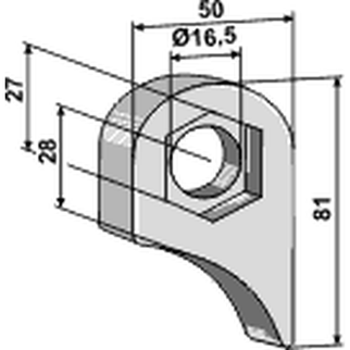 Påsvejsningsholder Ø16,5 