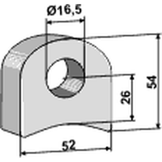 Påsvejsningsholder Ø16,5 