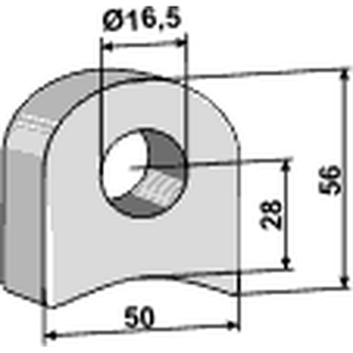 Påsvejsningsholder Ø16,5 