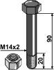 Agrimaster bolt + møtrik f. 63-M-37-14