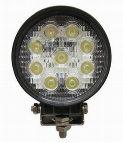 Arbejdslampe LED rund 10-30V 27W