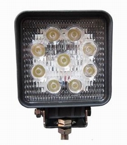 Arbejdslampe LED firkantet 10-30V 27W