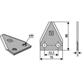 Faresin Fodermixer kniv 308428750
