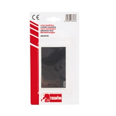 Farvet glas 90x110 mm for svejsehjelm.