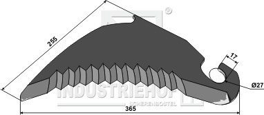 Claas kniv til presser 837779.0 (5 mm)