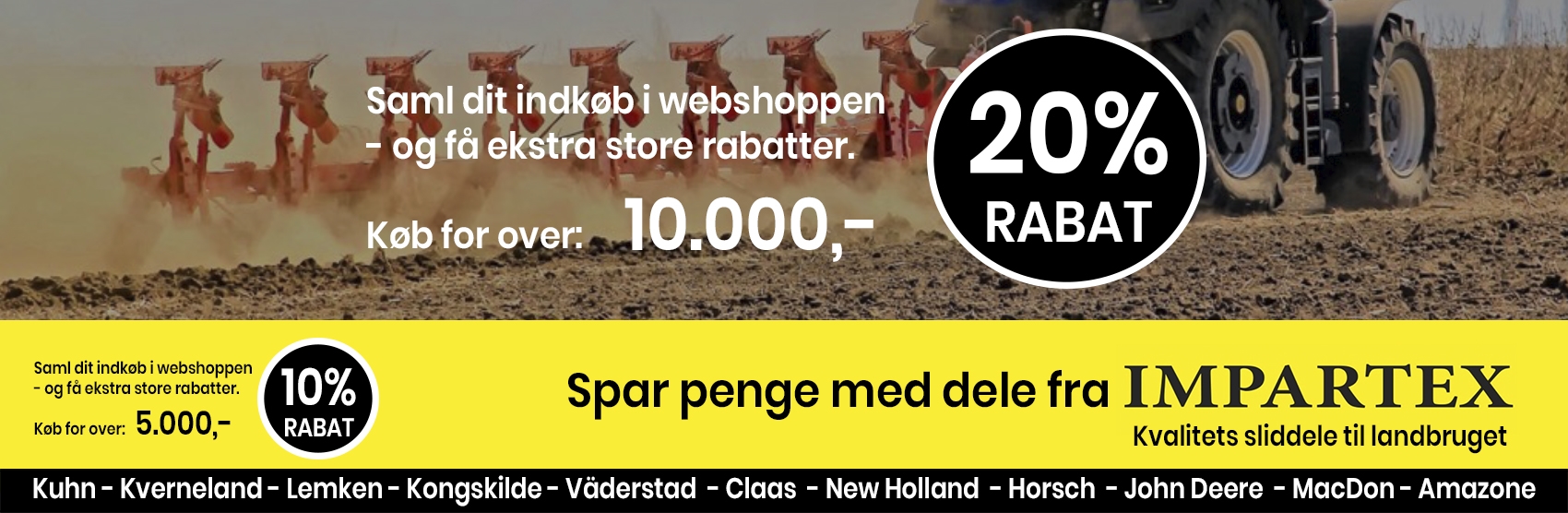 Excl. nedsatte varer