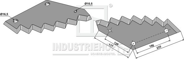 JF-Stoll fodermixer kniv 8 mm 