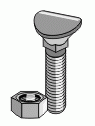 Radrenserbolt M10x60